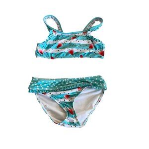 Millie Loves Lily Watermelon Striped Swimsuit Size 12 Years